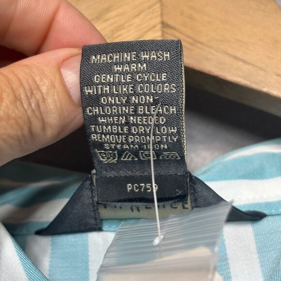 Van Heusen V-Neck Layered Sweater Shirt XL Built In Striped Collar Preppy NWT - Picture 5 of 7